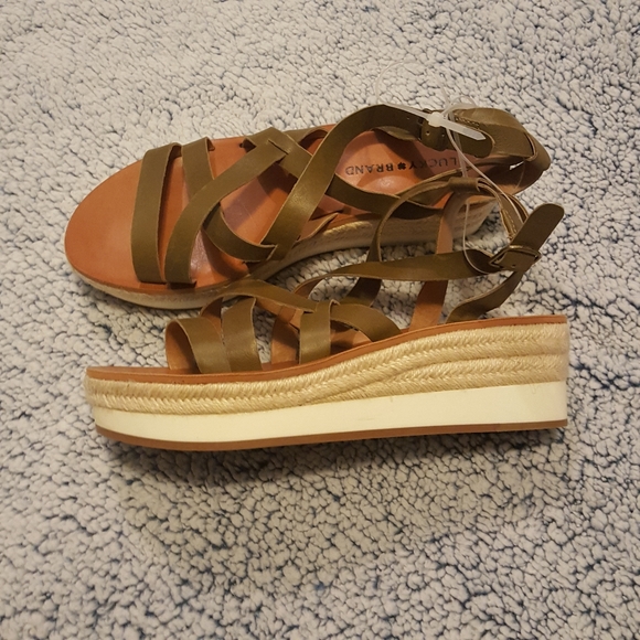 Lucky brand esparadille wedge sandals - Picture 6 of 8
